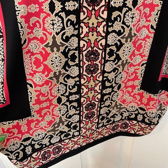 JM Collection Woman 2X blouse patterned sparkle batwing - Picture 9 of 10